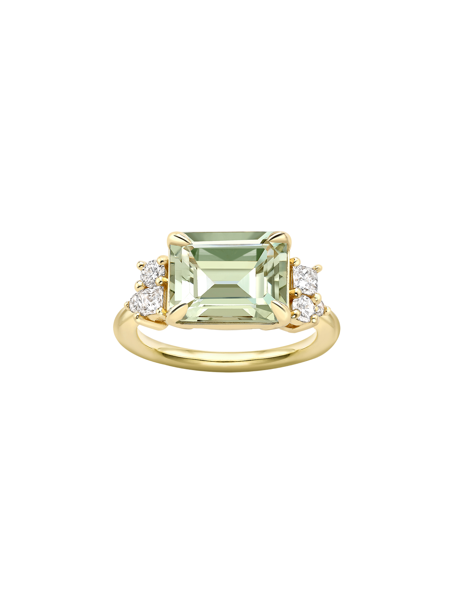 Claudie green amethyst ring